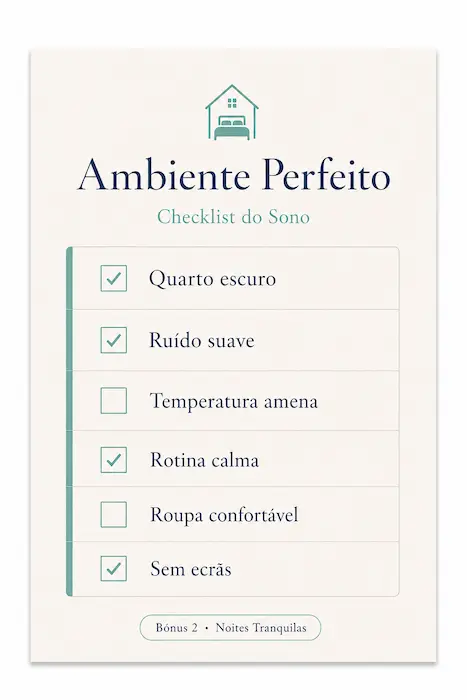 Checklist do Ambiente Perfeito para o Sono